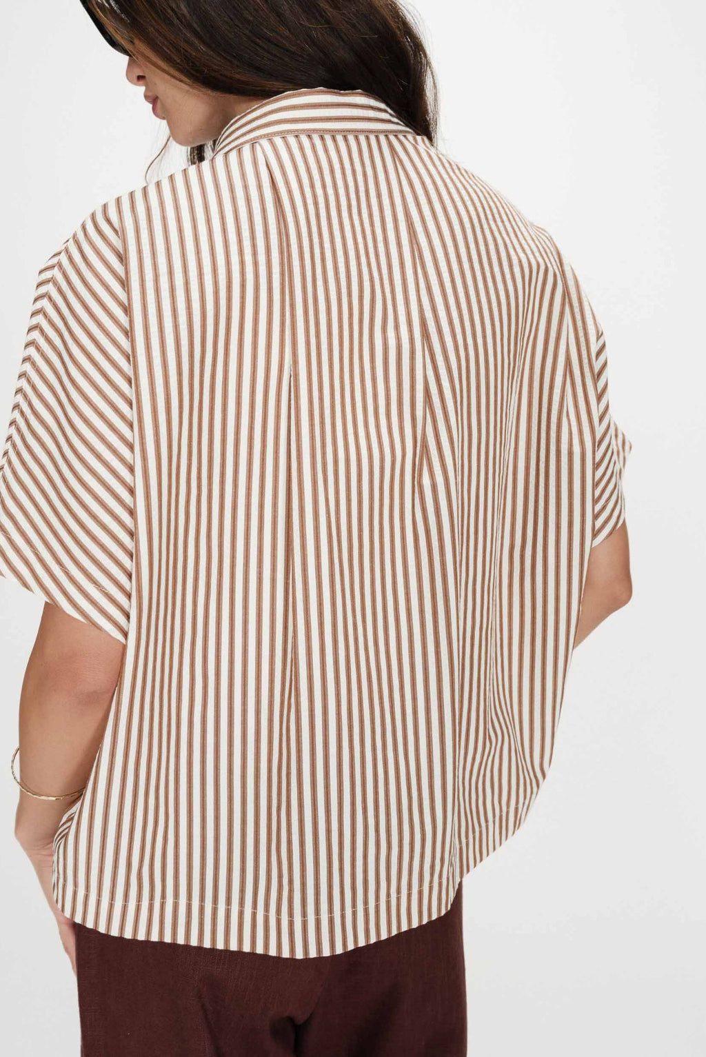 Camisa amplia a rayas Vercia