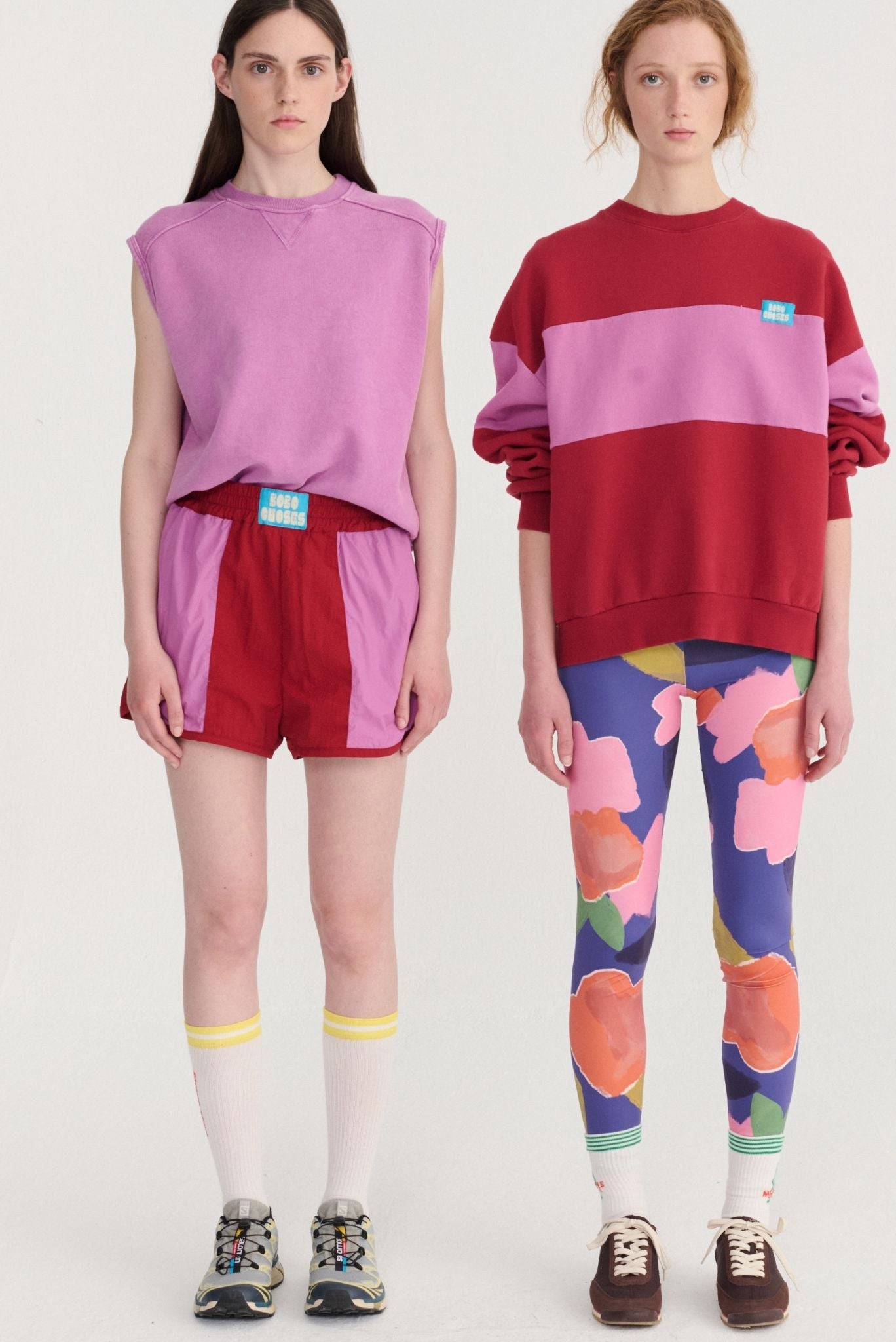 Pantalones cortos deportivos con bloque de color