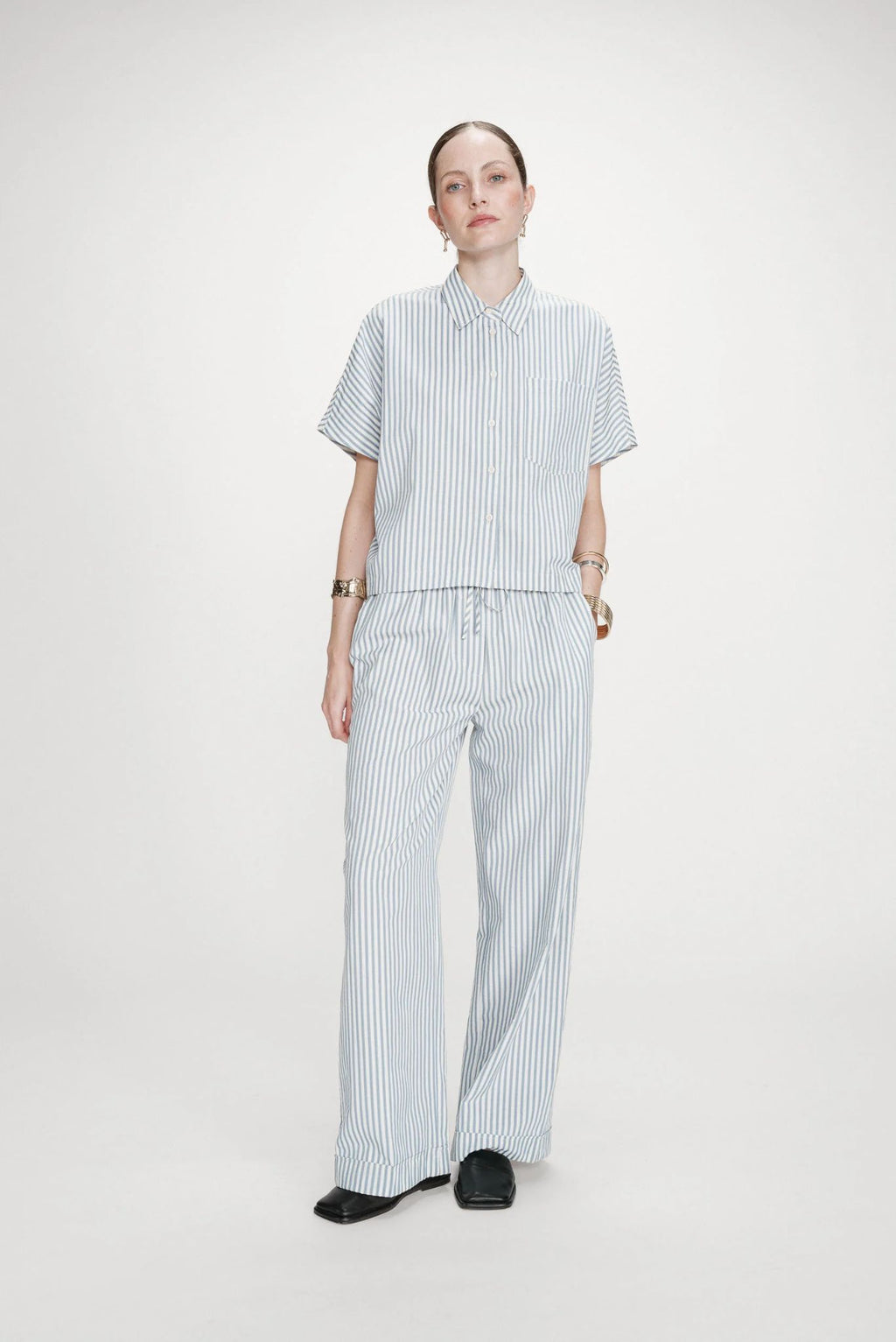 Camisa amplia a rayas Vercia