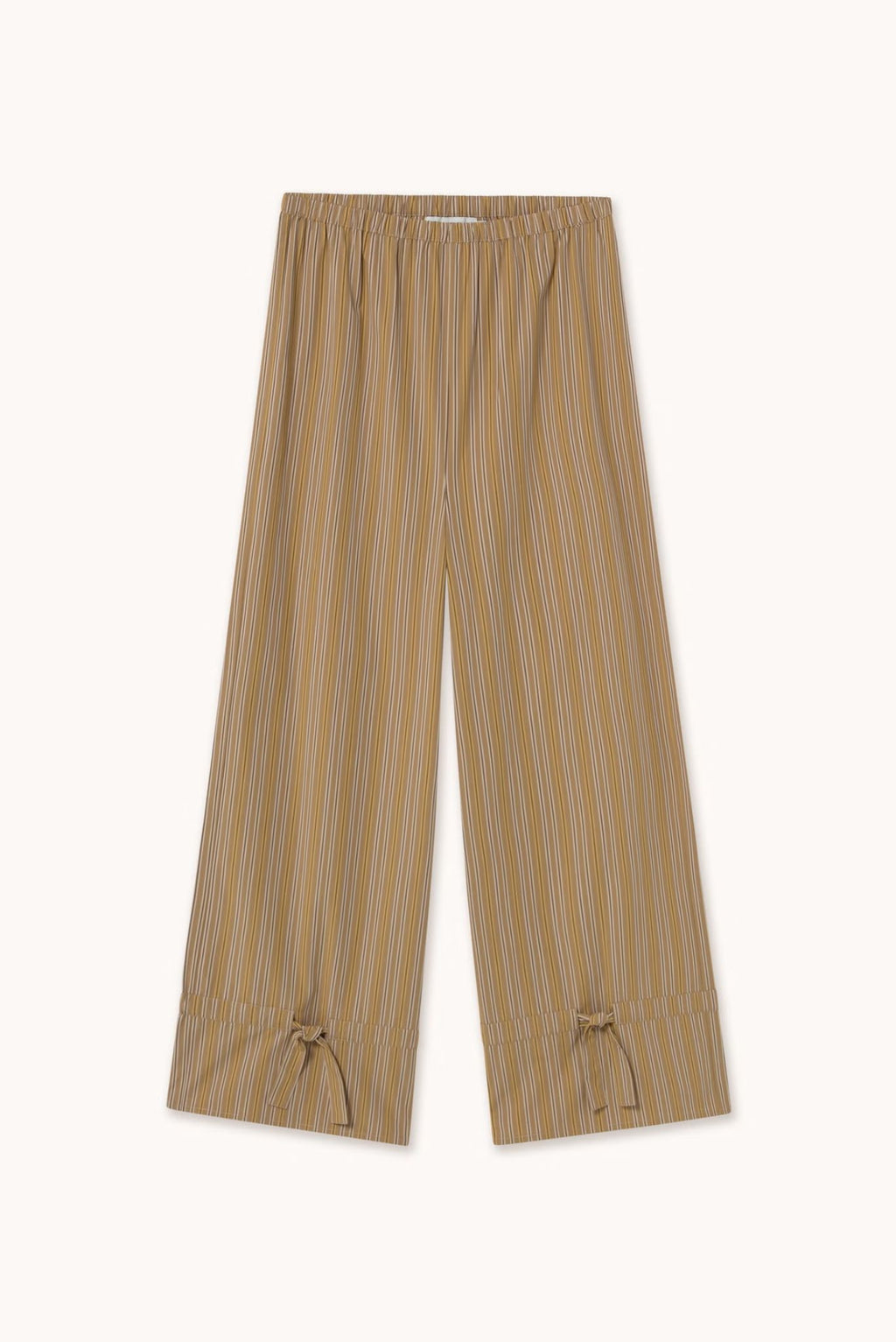 PANTALÓN CON LAZOS A RAYAS