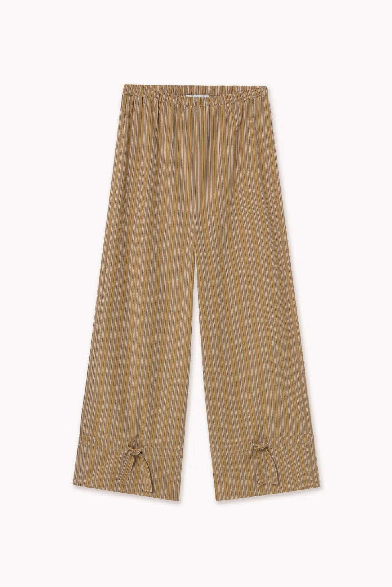 PANTALÓN CON LAZOS A RAYAS