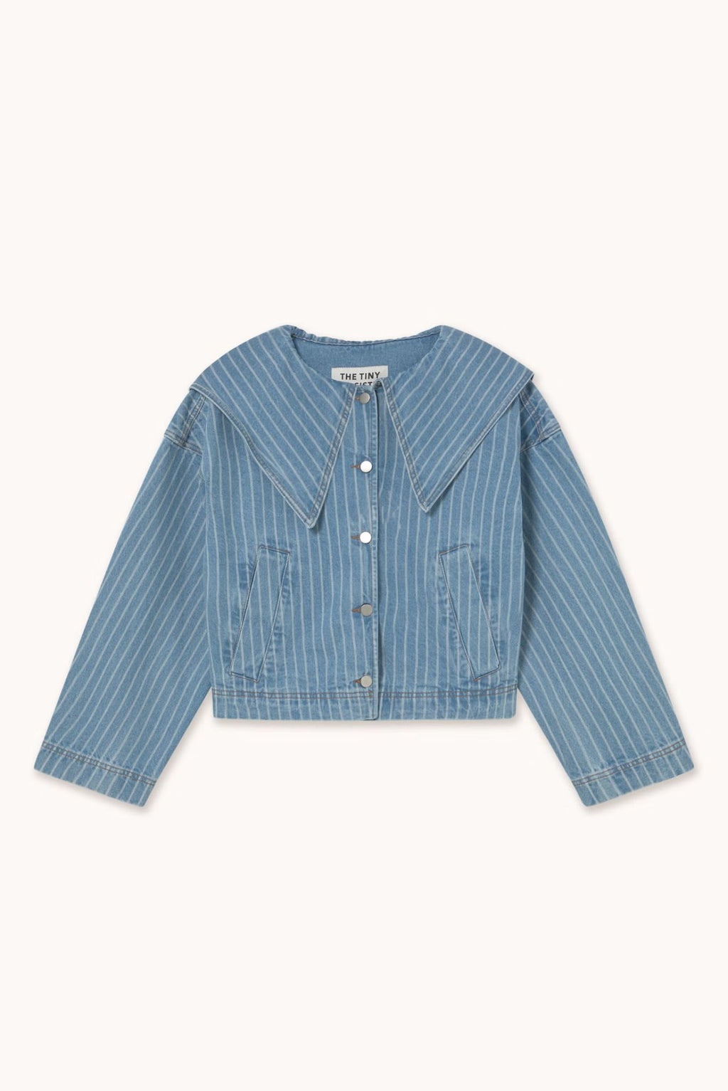 CHAQUETA CON CUELLO A RAYAS