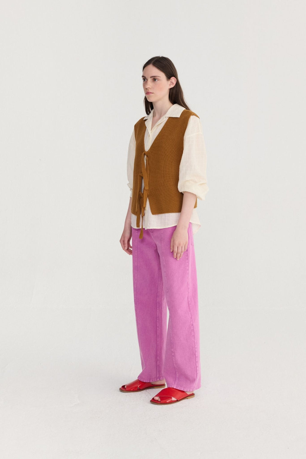 Pantalón de sarga lavado