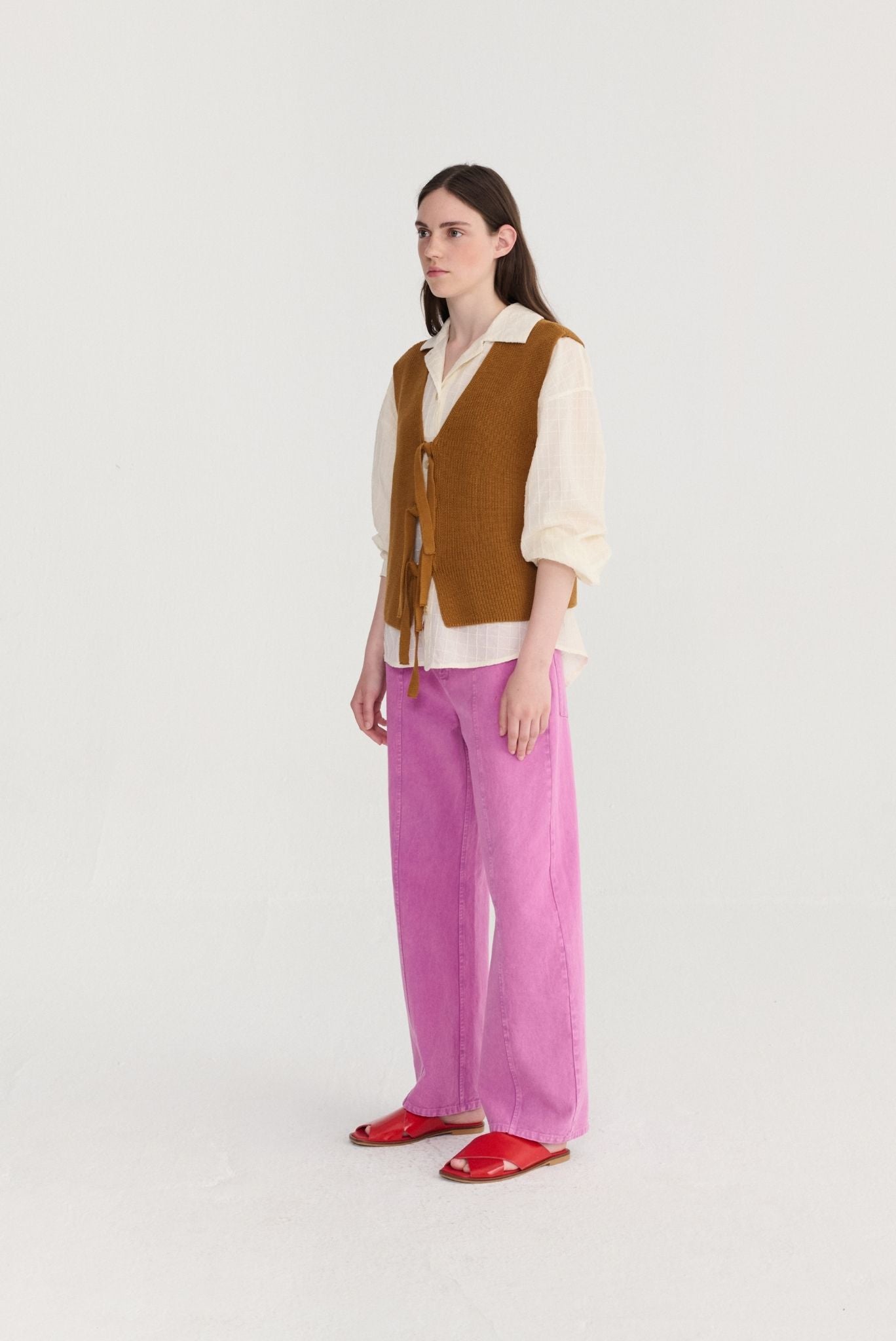 Pantalón de sarga lavado