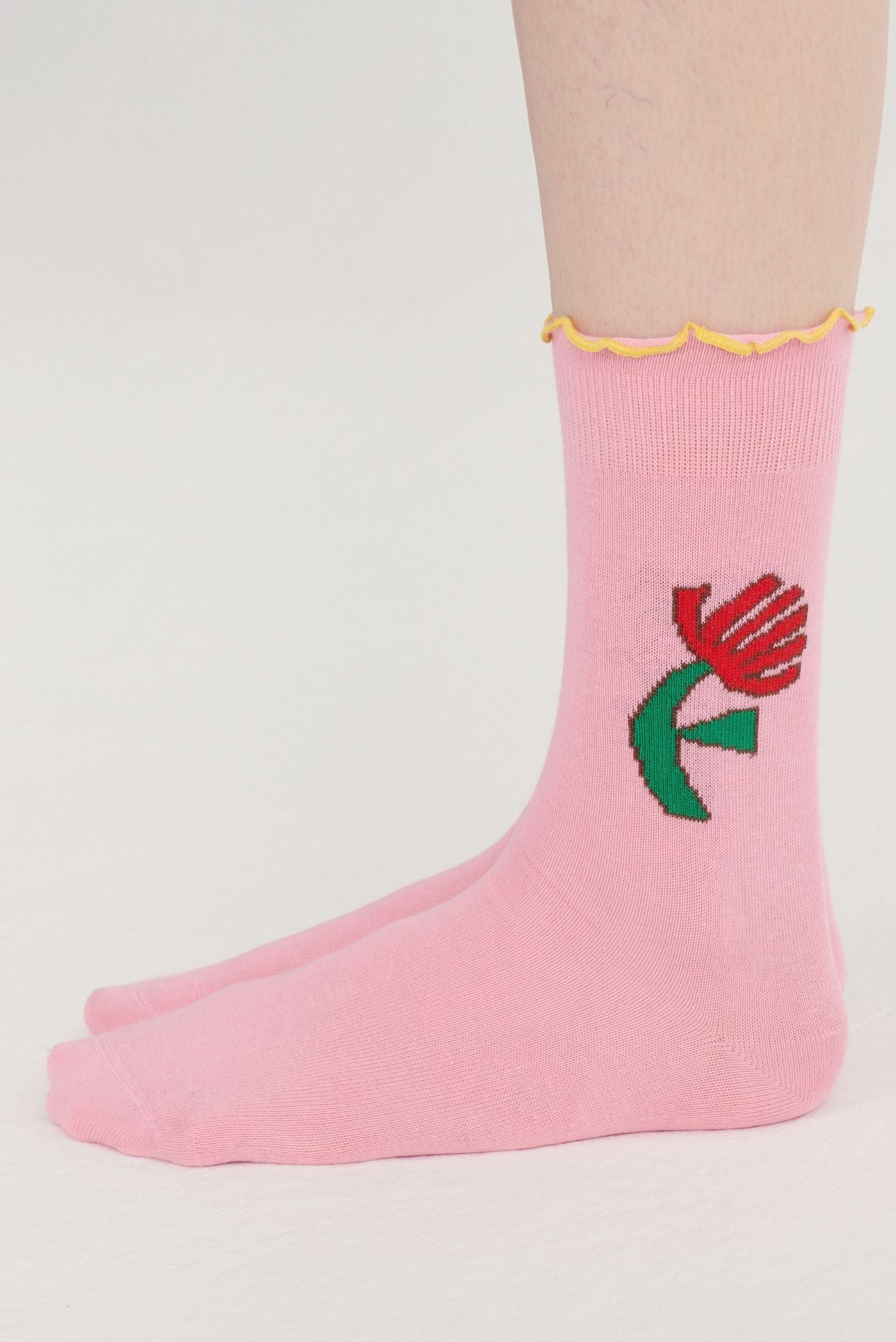 Calcetines cortos de algodón Pixel Daisy