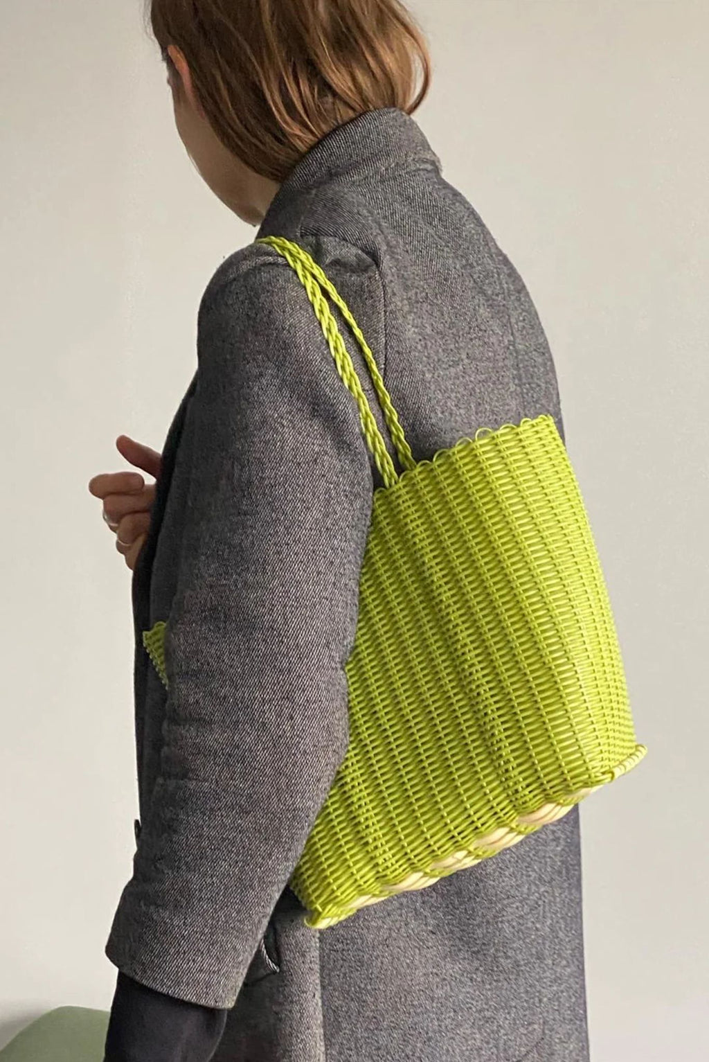 Bolso pistacho mediano