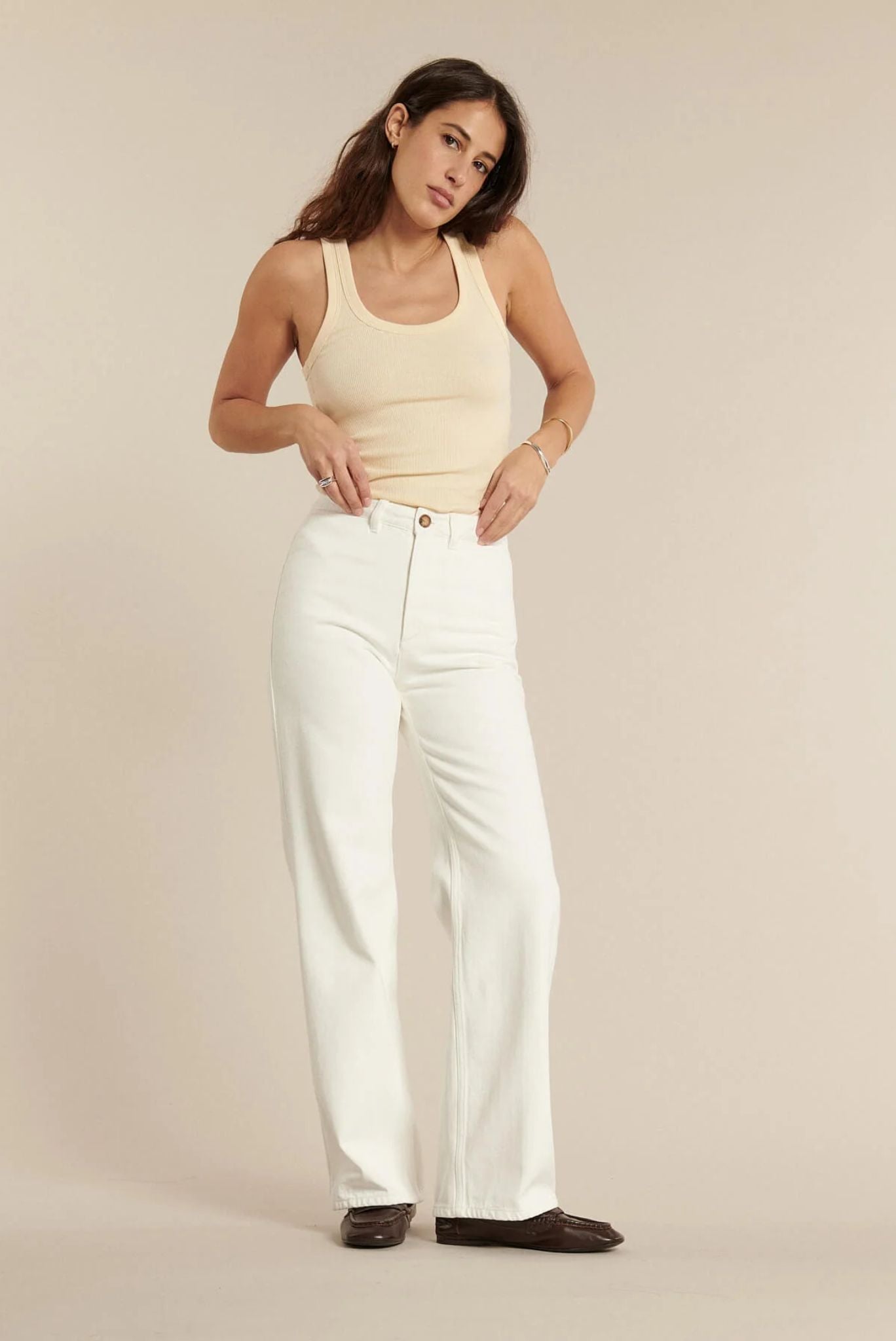 Pantalón SWANN DENIM WHITE