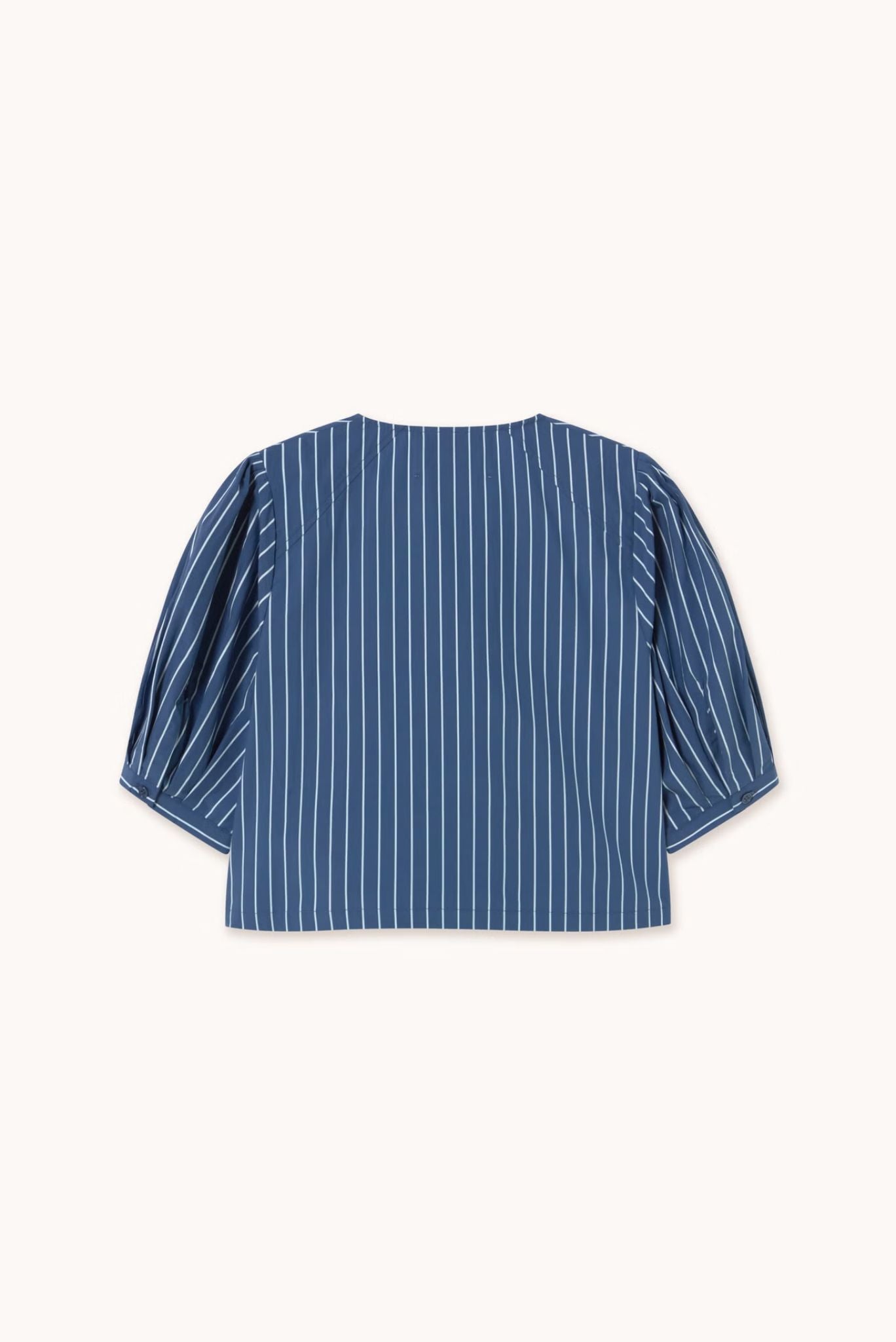 BLUSA CON LAZO A RAYAS