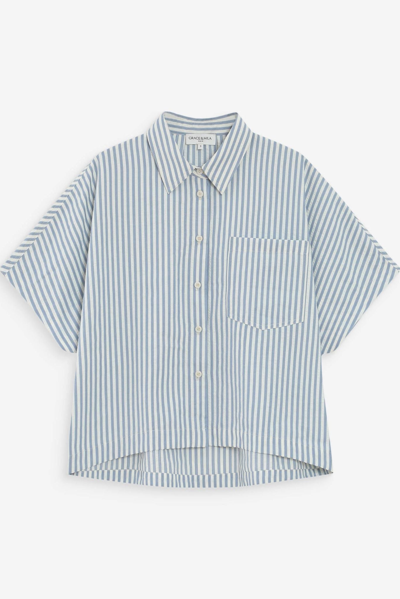 Camisa amplia a rayas Vercia