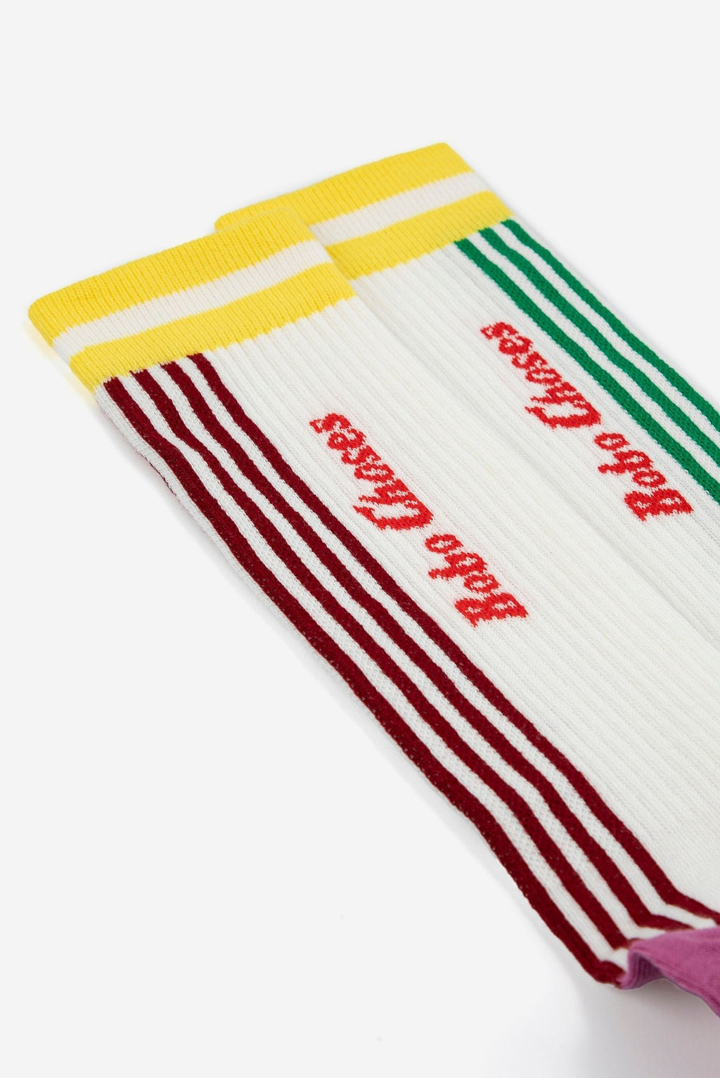 Calletines largos de algodón a rayas