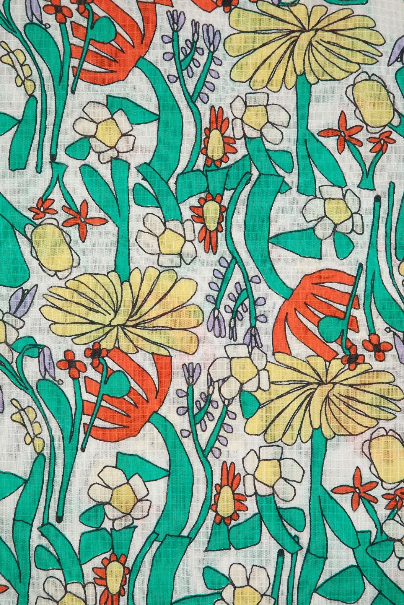 Chaqueta acolchada con patrón Herbolario a Color